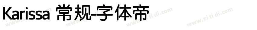 Karissa 常规字体转换